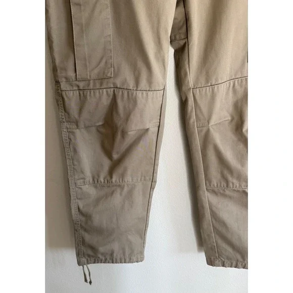 Empyre Relax Men's Skater Cargo Pants Size 32 Tan Baggy Adjustable Drawstring - Picture 7 of 9